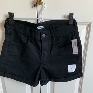 Old Navy Black Denim Shorts Size 2